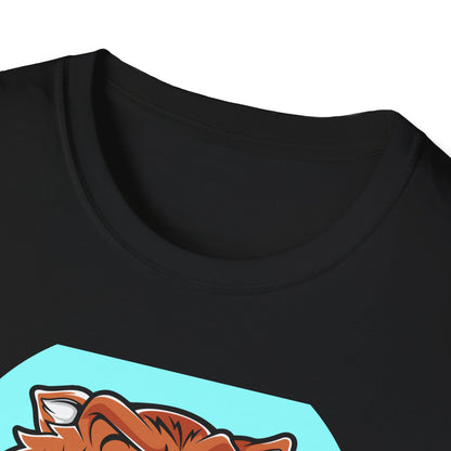 Rad Roaring Tiger Skateboard T-Shirt | Fierce Skater Mascot Graphic Tee for Extreme Style