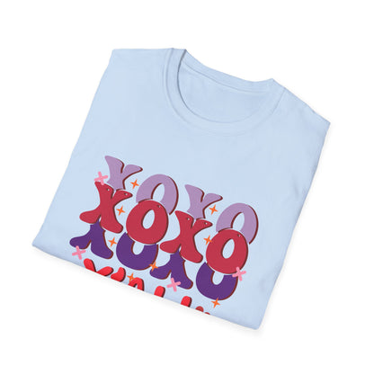 Groovy XOXO Y'all T-Shirt | Retro Valentine's Day Tee | Adorable Southern Love Graphic | Trendy Women's Gift