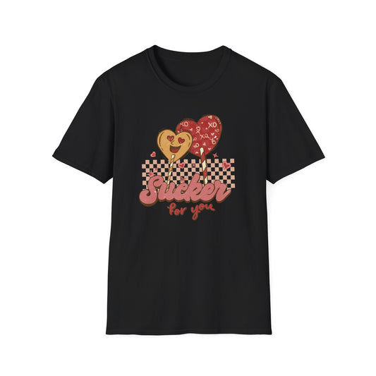 Sweet Sucker for You Retro Lollipop T-Shirt | Adorable Valentine's Day Love Tee Gift