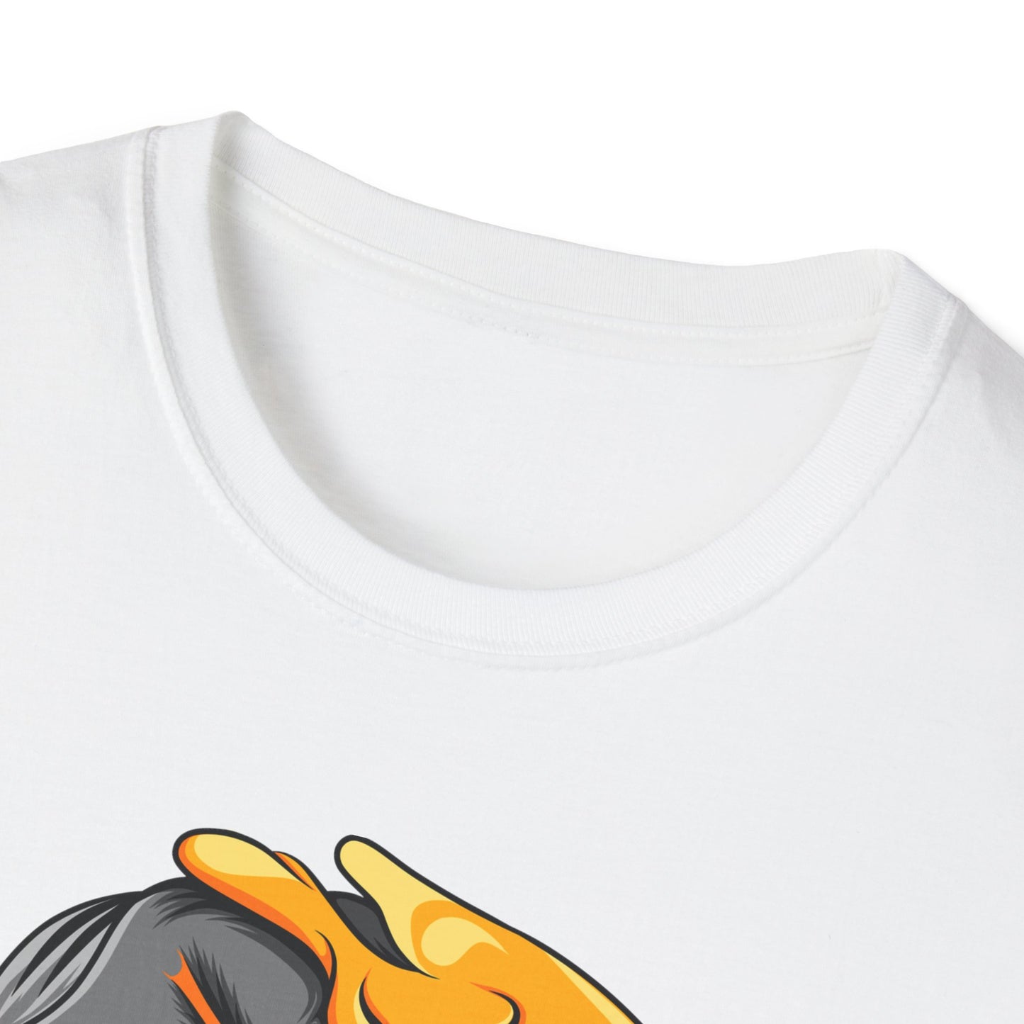 Vibrant Melting Skull Smiley Face T-Shirt | Unique Duality Graphic Tee | Edgy Streetwear Art