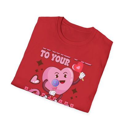 Sweet & Groovy 'Take Me To Your Candy Shop' T-Shirt | Adorable Retro Heart Lollipop Tee | Perfect Valentine's Day Gift for Candy Lovers