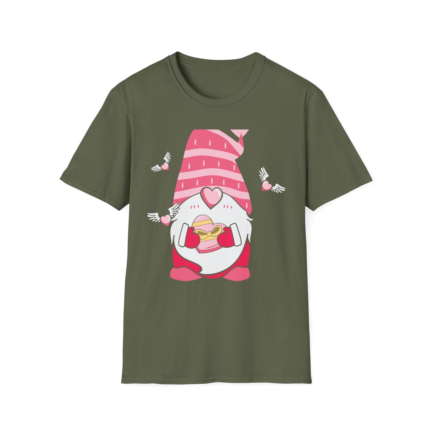 Adorable Valentine's Day Gnome T-Shirt | Sweet Heart Gift Tee for Her & Couples