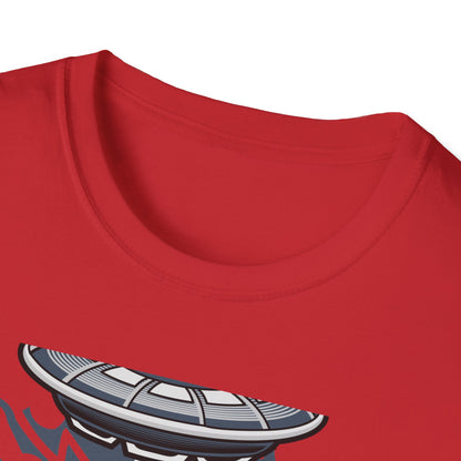 Epic Alien Invasion Biker VW Beetle T-Shirt | Unique Sci-Fi Chopper Car Lover Gift Tee