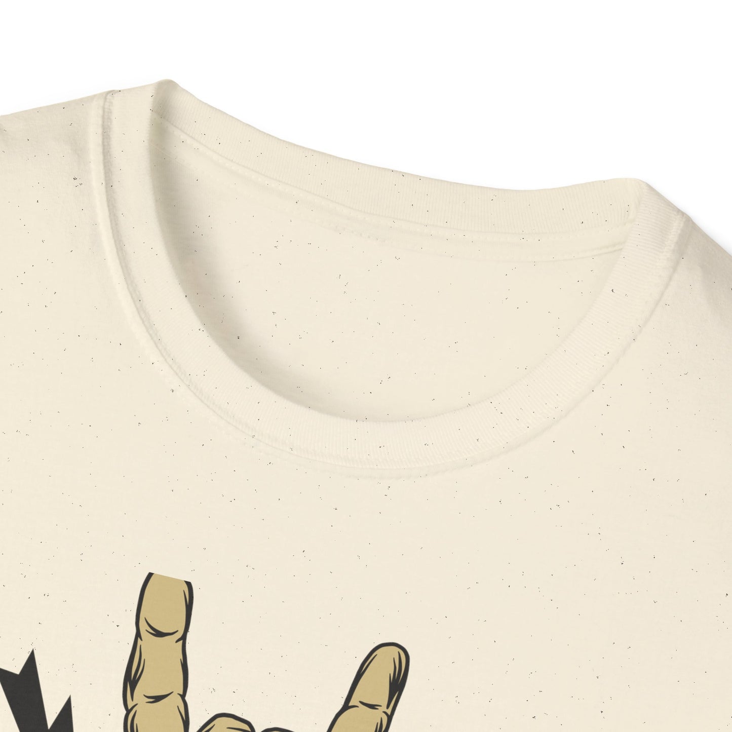 Epic Let's Rock On T-Shirt - Electrifying Rock N Roll Hand Sign Tee for Music Lovers & Concerts | Dynamic Spiked Wristband Design
