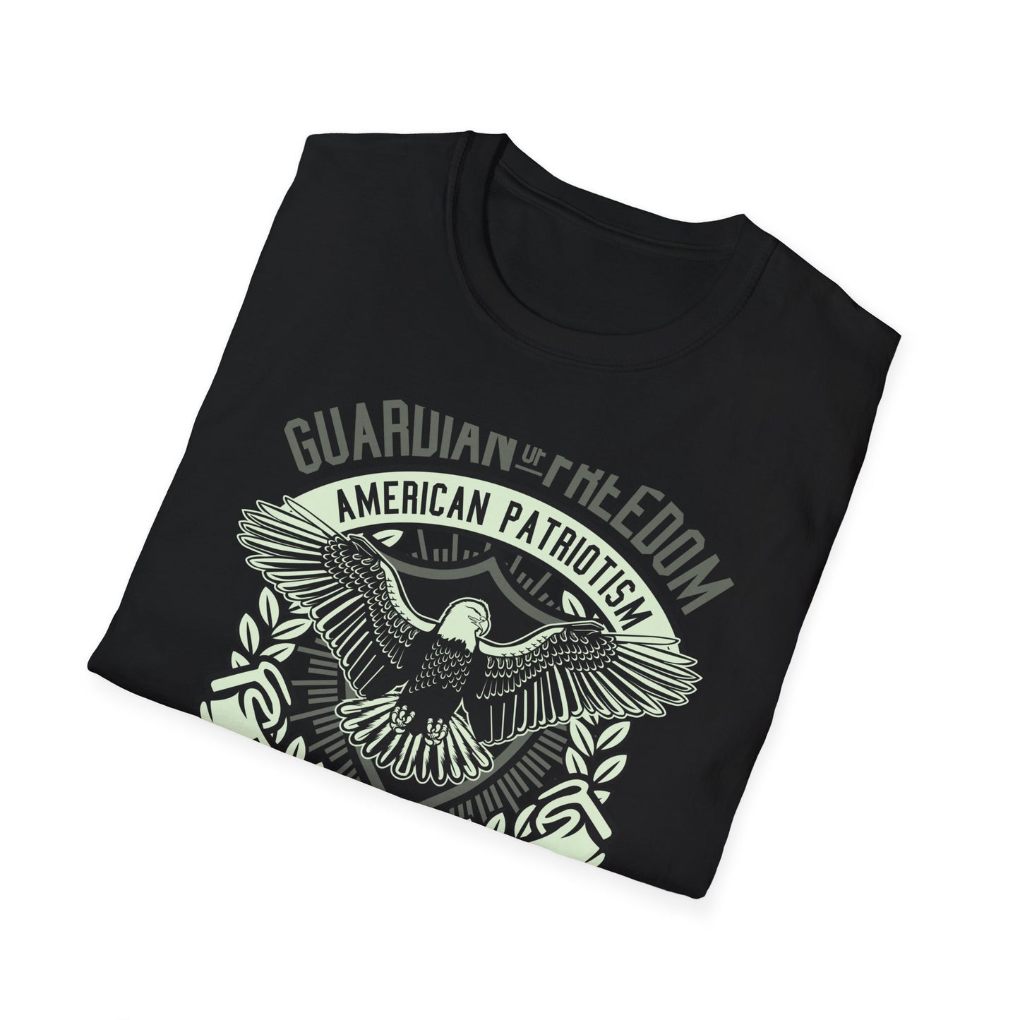 Bold Guardian of Freedom American Patriotism T-Shirt - Majestic Eagle 'Freedom Is Not Free' USA Graphic Tee for Proud Americans