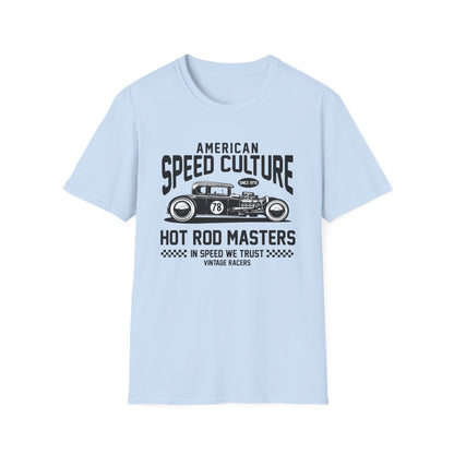 Legendary Hot Rod Masters T-Shirt | American Speed Culture Since 1970 Vintage Race Car Tee | Classic Car Enthusiast Gift