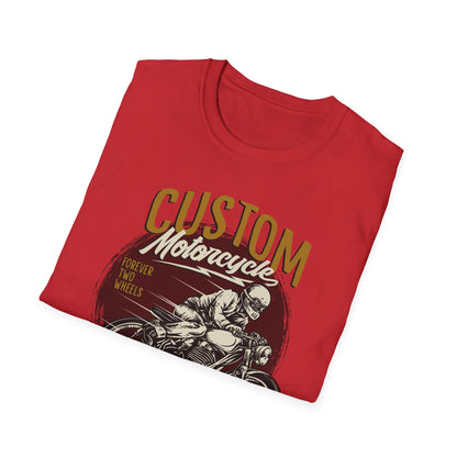 Epic Custom Motorcycle T-Shirt | Vintage Cafe Racer Biker Tee | Forever Two Wheels Rider Gift