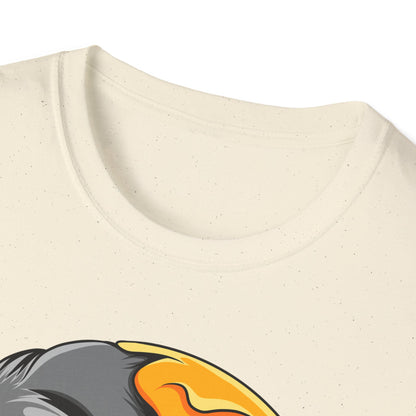 Vibrant Sleepy Skull Moon T-Shirt | Edgy Celestial Vapor Graphic Tee - Unique Streetwear Art