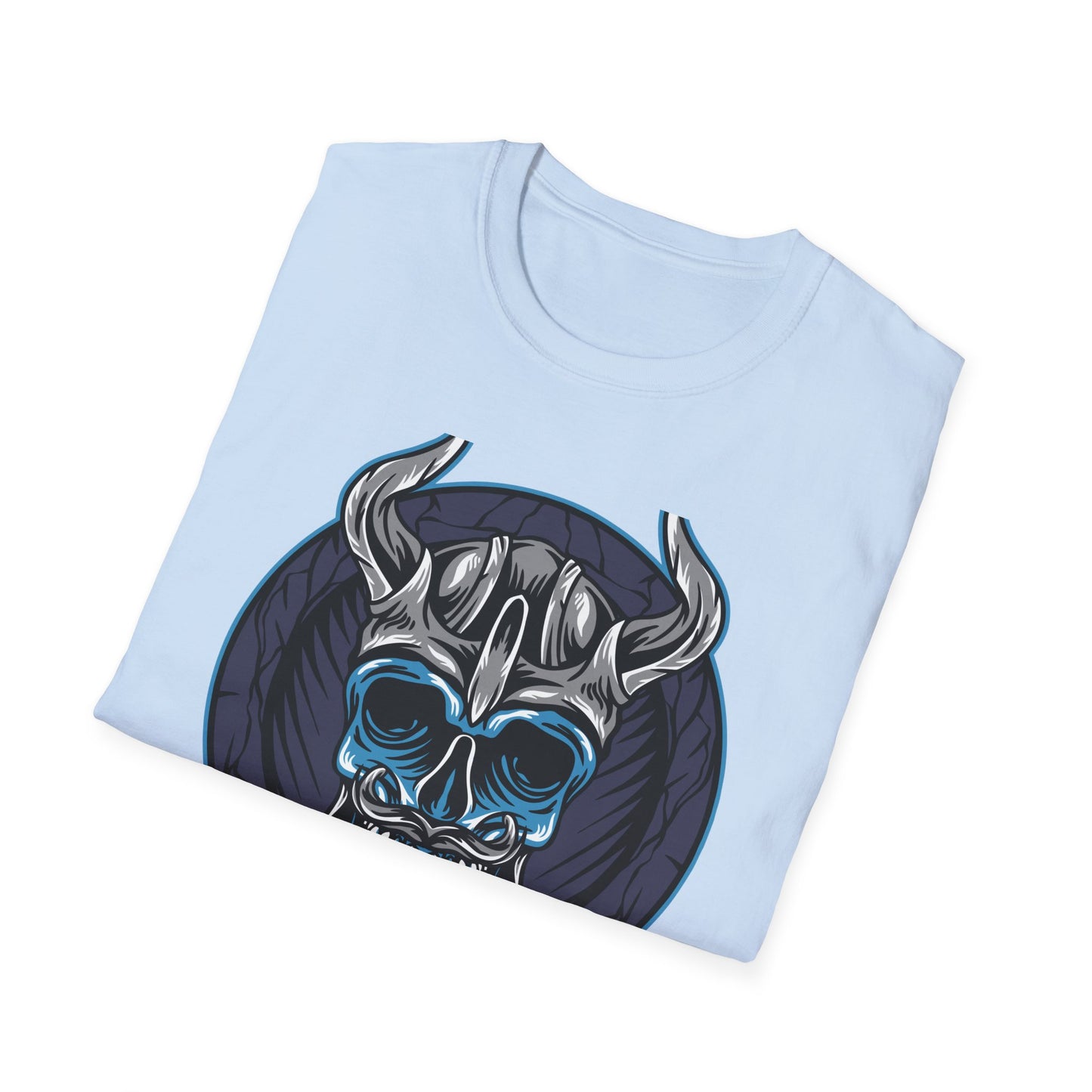 Epic Viking Skull T-Shirt | Fierce Horned Warrior Design Tee for Men | Bold Norse Mythology Apparel