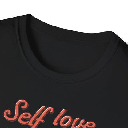 Awesome Self Love Club T-Shirt | Retro Heart Peace Sign Tee | Positive Vibes & Empowerment Gift