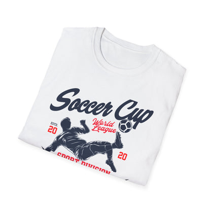 Dynamic Soccer Cup World League T-Shirt - Ultimate Sport Division Athletic Tee for Football Fans & Superior Performance