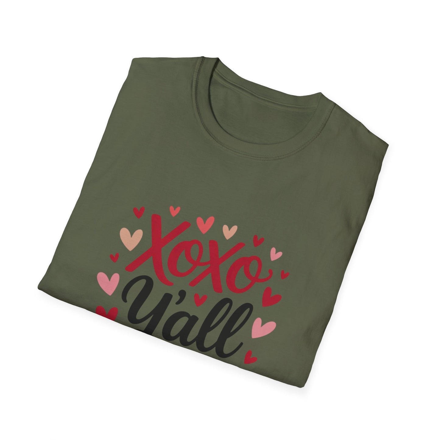 Charming Xoxo Y'all Hearts T-Shirt | Sweet Southern Love Tee | Perfect Valentine's Day Gift for Her