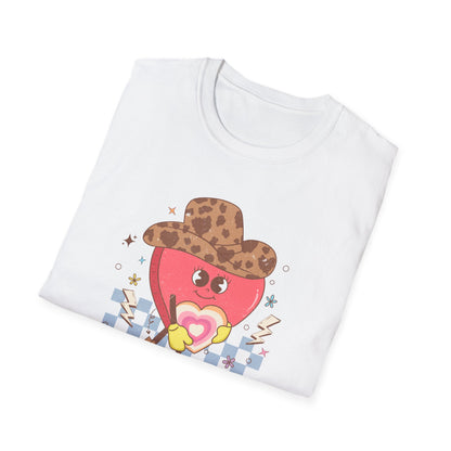 Groovy Cowgirl Heart "Howdy Honey" T-Shirt | Adorable Retro Western Sweetheart Tee for Women, Trendy Country Style