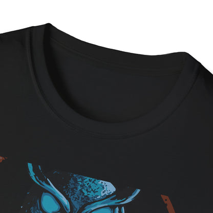 Epic Mystic Owl & Skull T-Shirt – Striking Gothic Wisdom Tee | Unique Dark Fantasy Apparel Gift