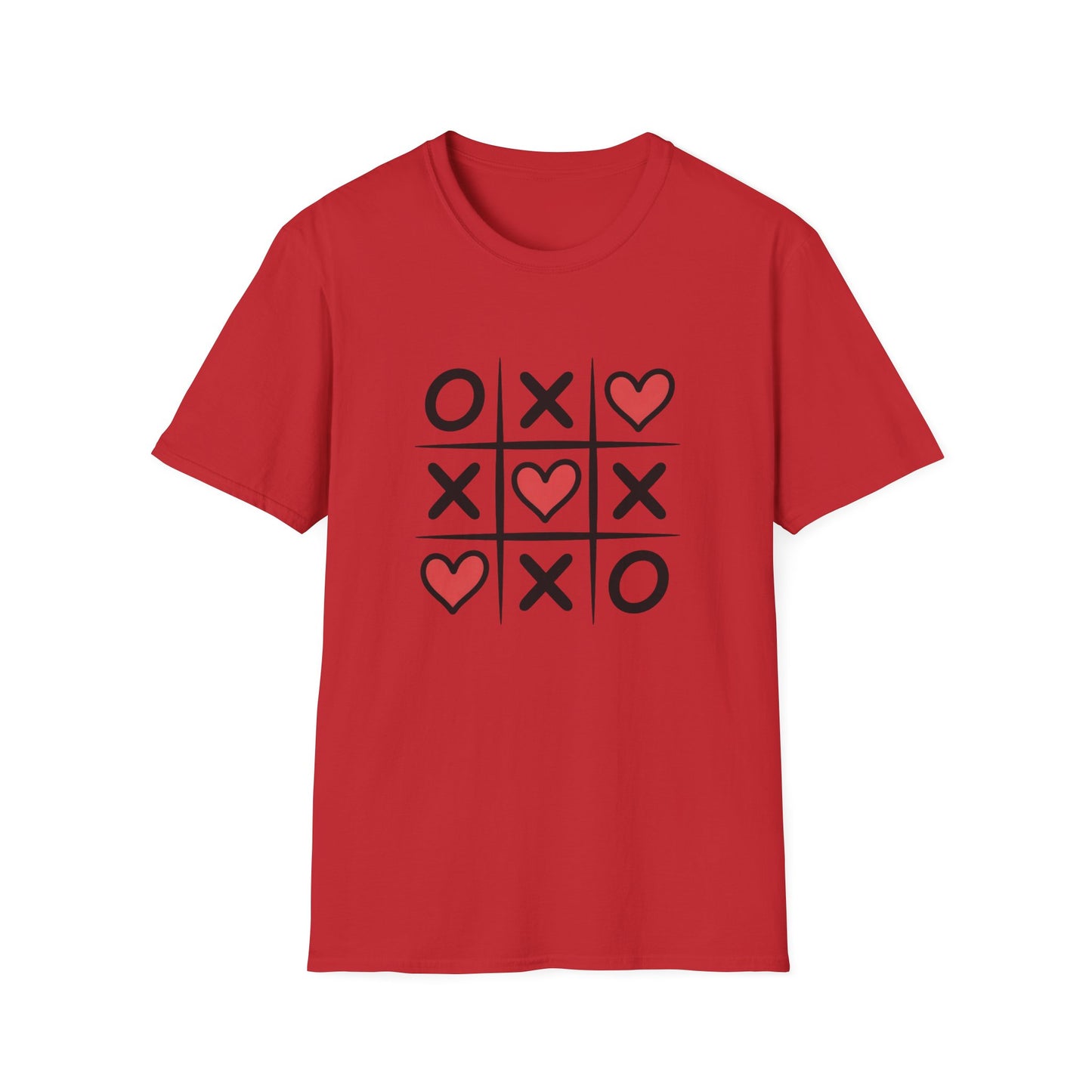 Adorable Tic Tac Toe Love Wins T-Shirt | Sweet Hearts Valentine's Day Tee for Couples & Romantics | Unique Gift Idea