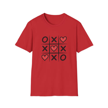 Adorable Tic Tac Toe Love Wins T-Shirt | Sweet Hearts Valentine's Day Tee for Couples & Romantics | Unique Gift Idea
