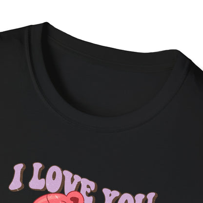 Expressive 'I Love You Beary Much' Teddy Bear T-Shirt - Adorable Love Heart Pun Tee - Sweet Valentine's Day & Anniversary Gift
