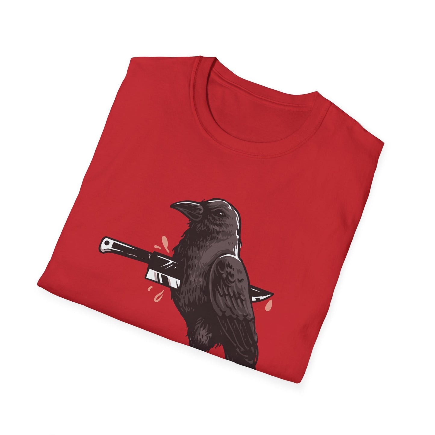 Striking Impaled Raven T-Shirt - Bold Dark Art Gothic Tee for Edgy Style & Alternative Fashion