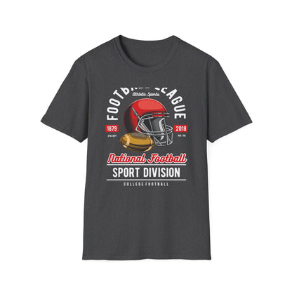 Classic National Football T-Shirt - Vintage Helmet & Ball Design - Essential Game Day Fan Gear | Ultimate Sports Lover Gift