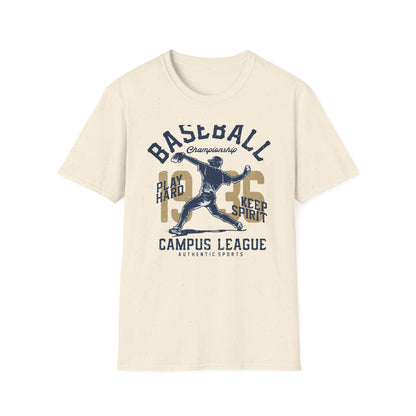 Epic Vintage 1935 Baseball Championship T-Shirt | Authentic Pitcher & Campus League Sports Fan Tee