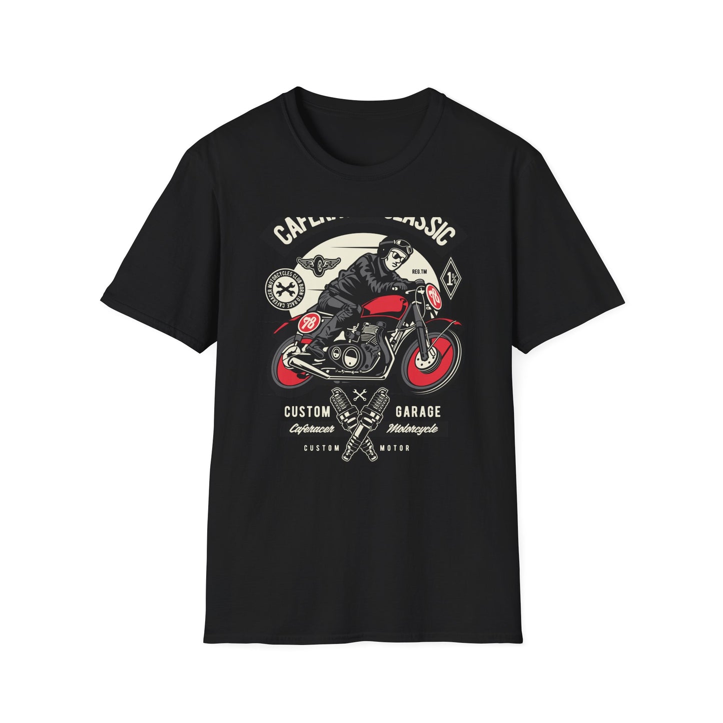Vintage Cafe Racer Classic T-Shirt | Legendary Biker Club Motorcycle Tee for Men | Custom Garage Mechanic Apparel Gift