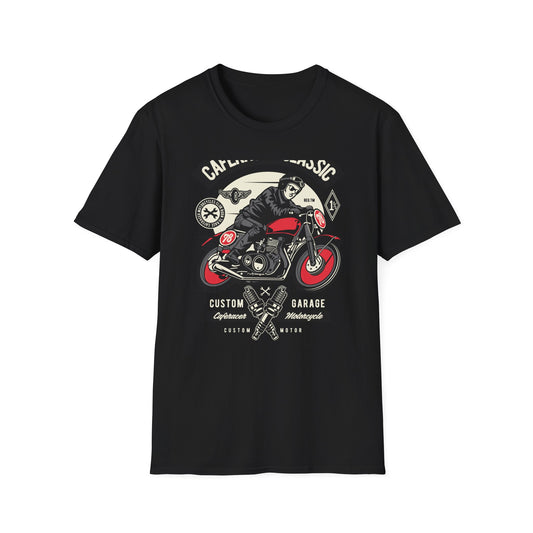 Vintage Cafe Racer Classic T-Shirt | Legendary Biker Club Motorcycle Tee for Men | Custom Garage Mechanic Apparel Gift