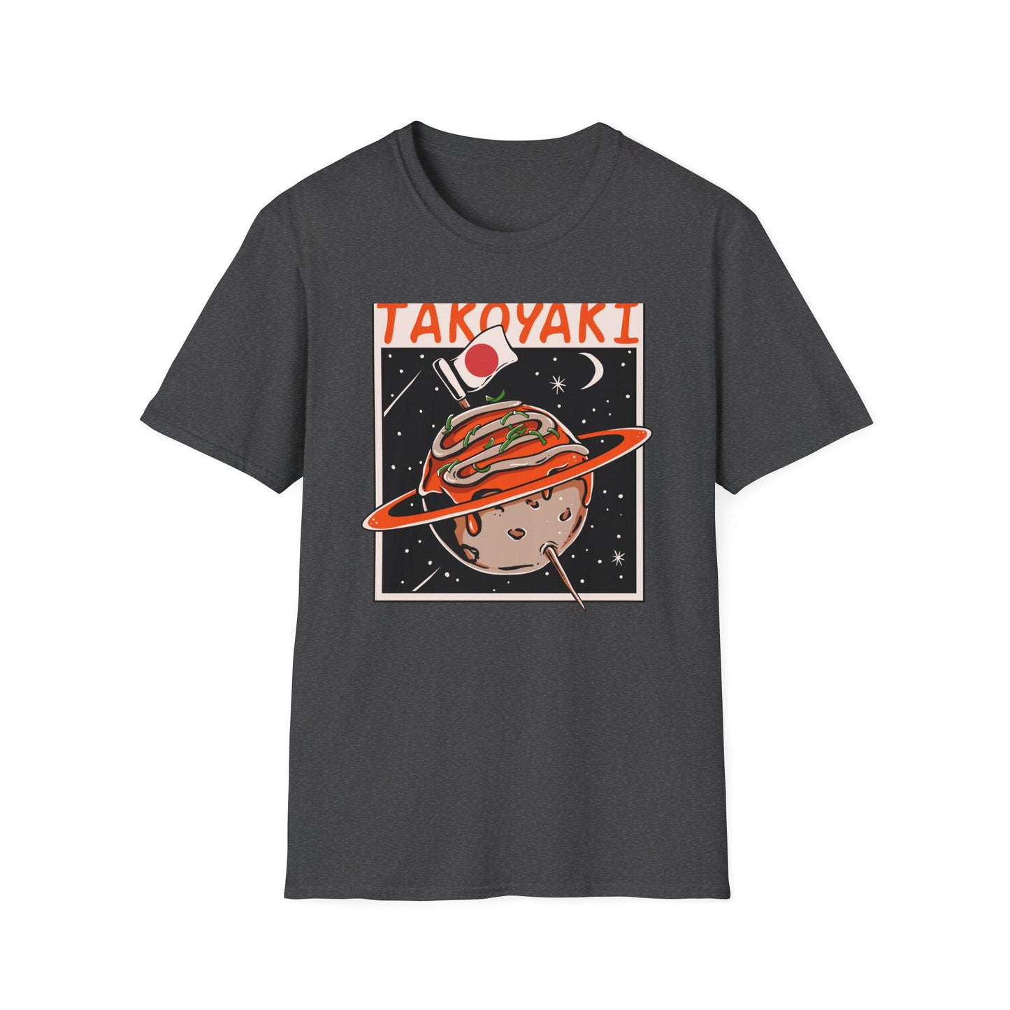 Epic Takoyaki Planet T-Shirt | Stellar Japanese Street Food & Space Lover Graphic Tee | Unique Japan Culture Apparel