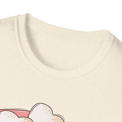 Sweet "All You Need Is Love" T-Shirt | Retro Hot Chocolate Mug with Heart Marshmallows | Adorable Valentine's Day & Cozy Love Tee