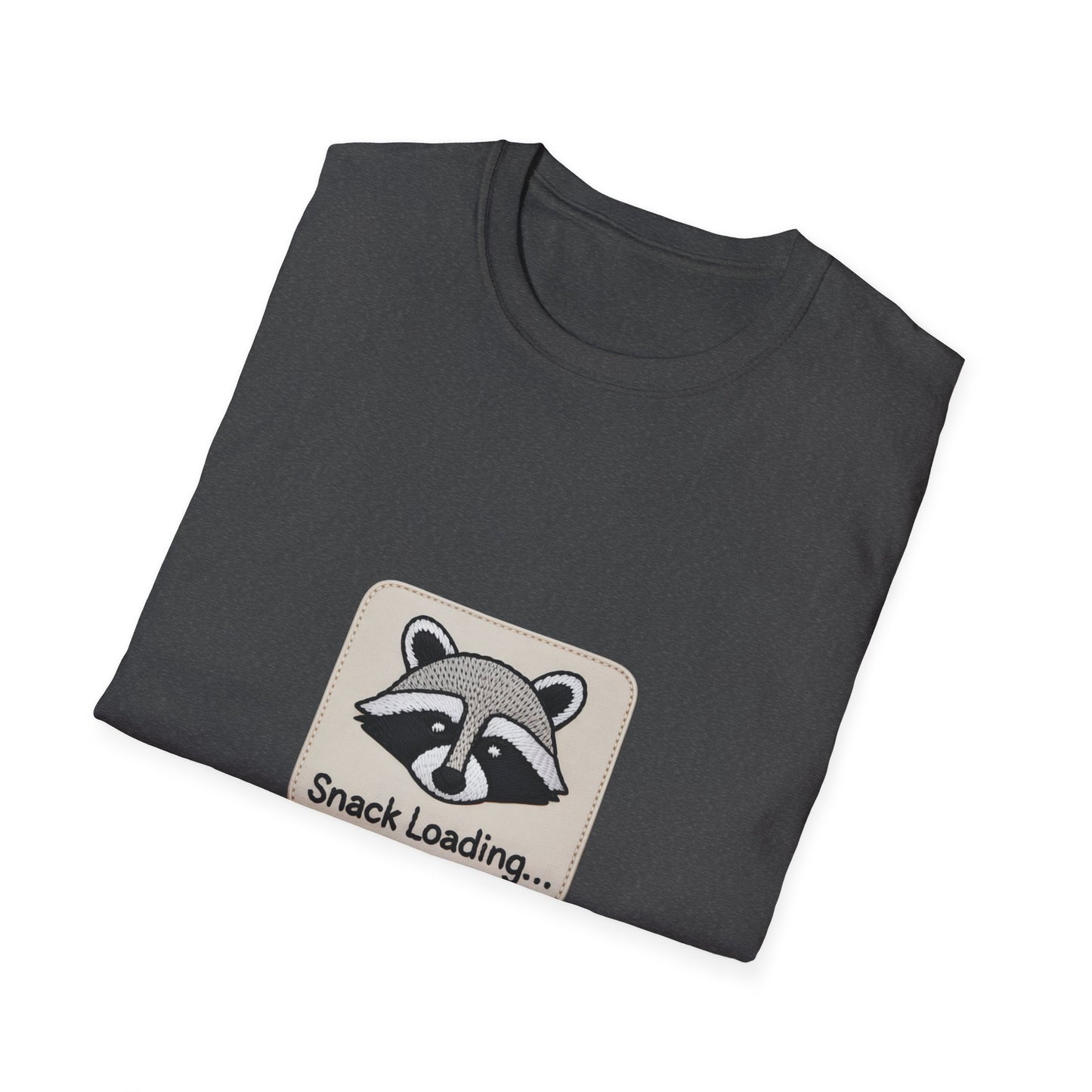 Epic Raccoon 'Snack Loading' T-Shirt | Funny Foodie Animal Lover Gift Tee