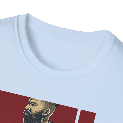 Epic Bearded Biker T-Shirt for Men | Stylish Motorcycle Rider Tee | Cafe Racer Lifestyle | Ultimate Freedom Ride Apparel Gift
