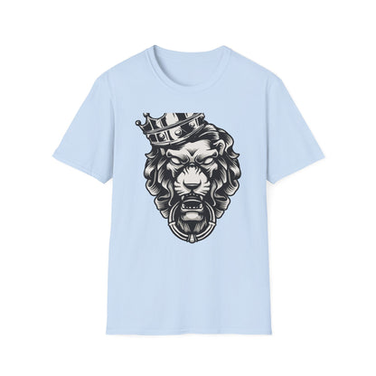 Majestic King Lion Crown T-Shirt - Fierce Regal Graphic Tee for Powerful Style & Dominance