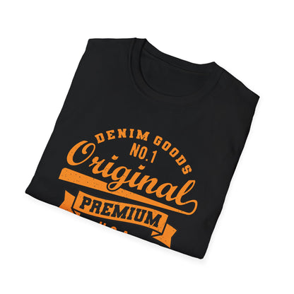 Authentic Vintage Denim Goods No.1 Original T-Shirt - Premium USA Quality Tee Since 1979