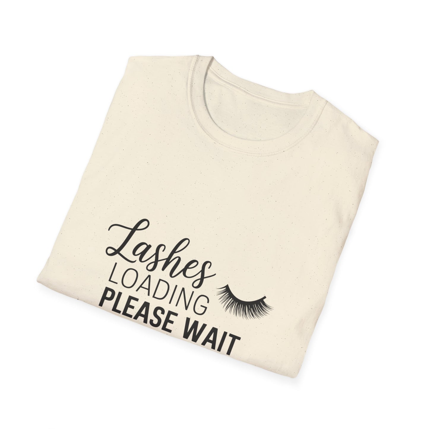Lashes Loading Funny T-Shirt | Eyelash Lover & Makeup Artist Tee | Trendy Beauty Glam Shirt Gift