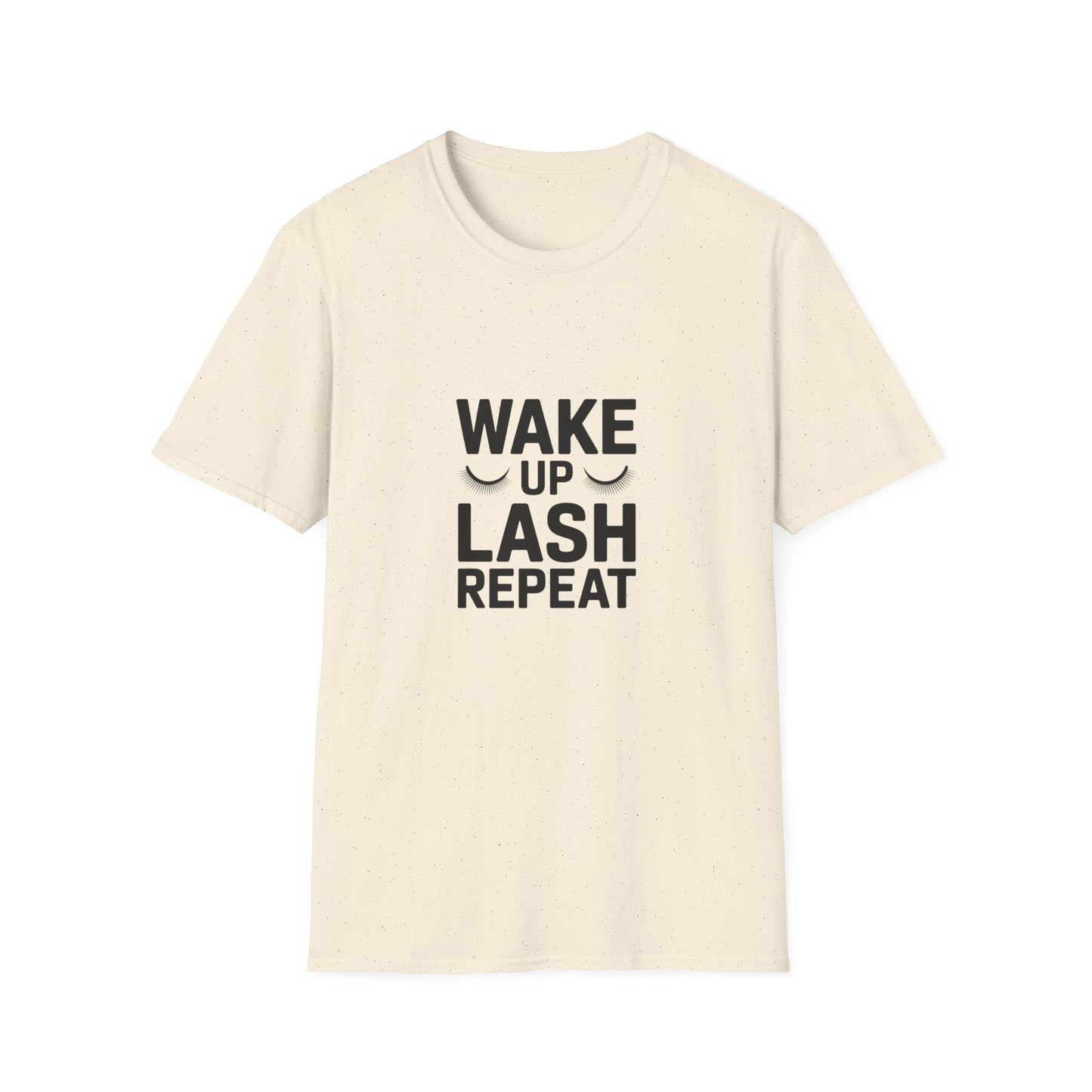 WAKE UP LASH REPEAT T-Shirt | Chic Eyelash Tech & Beauty Lover Tee | Empowering Lash Artist Gift Top