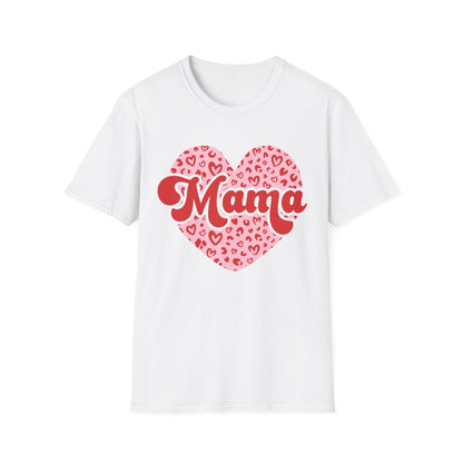 Chic Mom Leopard Heart T-Shirt | Adorable Mama Tee Gift | Perfect Mother's Day & Everyday Love Top