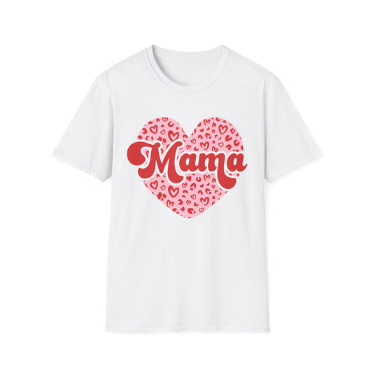 Chic Mom Leopard Heart T-Shirt | Adorable Mama Tee Gift | Perfect Mother's Day & Everyday Love Top