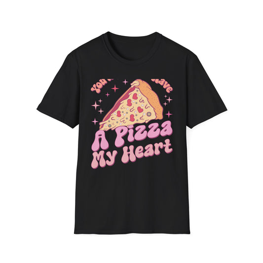 Groovy "You'll Always Have A Pizza My Heart" T-Shirt | Cute Retro Love Foodie Graphic Tee Gift