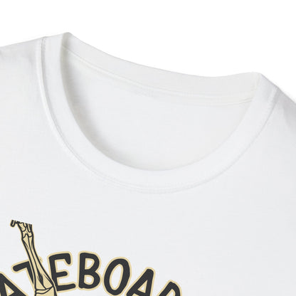 Vintage Skateboarding Skeleton T-Shirt | "Live Fast Die Young" Retro Skater Tee for Edgy Style