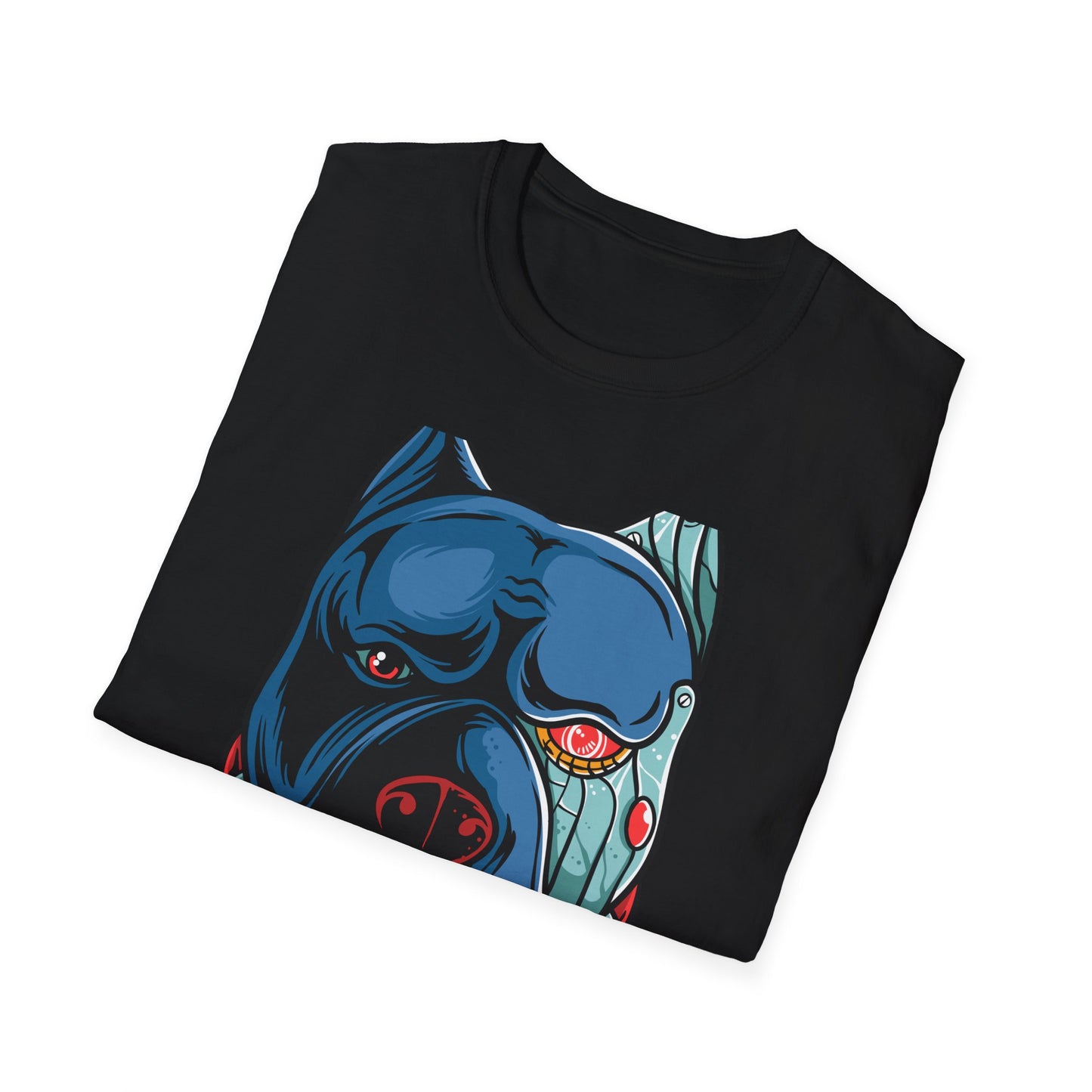 Epic Cyborg Pitbull T-Shirt | Futuristic Dog Lover Tee | Unleash Your Style with this Badass Cyberpunk Graphic
