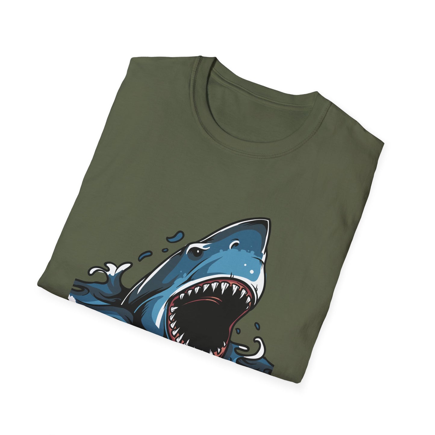 Fierce Great White Shark Attack T-Shirt | Epic Ocean Predator Tee for Marine Life Lovers | Bold & Dynamic Graphic Apparel