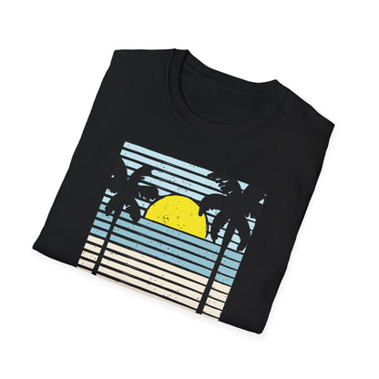 Classic Miami 1970 Florida Summer T-Shirt | Retro Palm Tree Sunset Beach Vacation Tee for Men & Women