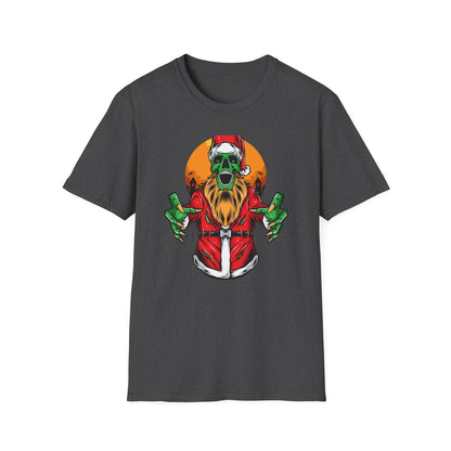 Creepy Zombie Santa T-Shirt | Spooky Christmas Horror Tee | Unique Gothic Holiday Gift | Macabre Xmas Top
