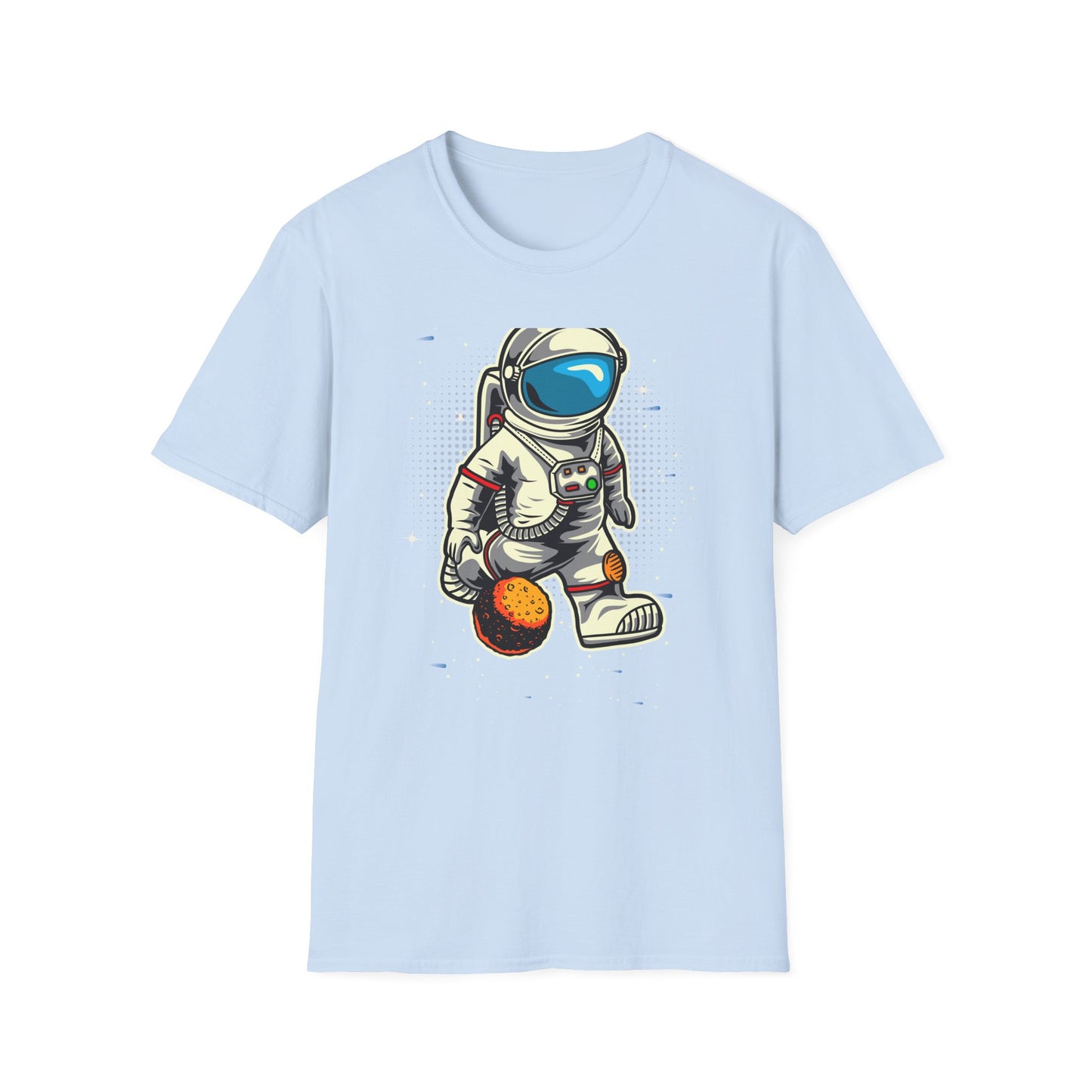 Epic Astronaut Moon Kick T-Shirt | Fun Space Soccer Fan Tee | Stellar Cosmic Explorer Gift for Kids & Adults