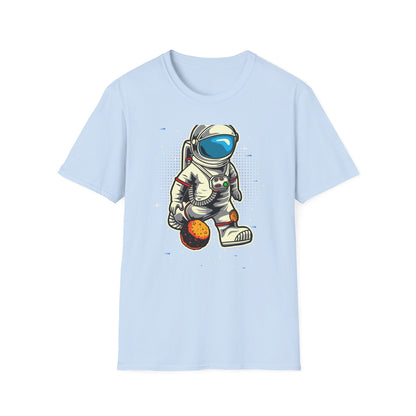 Epic Astronaut Moon Kick T-Shirt | Fun Space Soccer Fan Tee | Stellar Cosmic Explorer Gift for Kids & Adults
