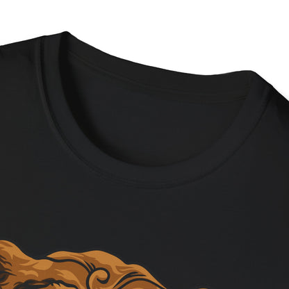 Dapper Grumpy Bear T-Shirt | Fierce Gentleman Animal Lover Tee | Unique Mustache Beard Design Gift