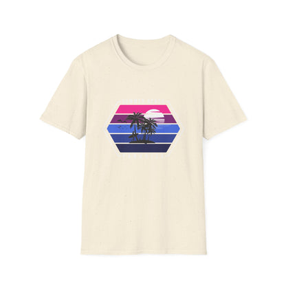 Vibrant Retro Sunset Surfer T-Shirt | Ultimate Beach Paradise Vacation Tee for Summer Lovers