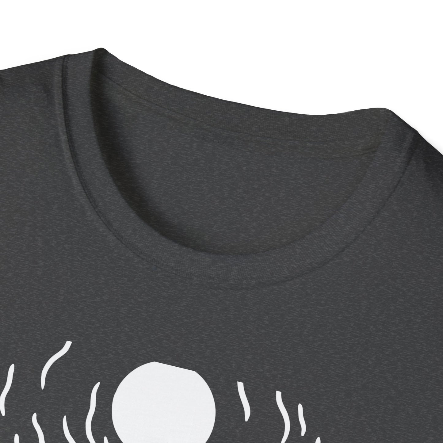 Skull Coffee Surfboard T-Shirt | Edgy Summer Beach Vibes Tee | Unique Design for Coffee Lovers & Surfers