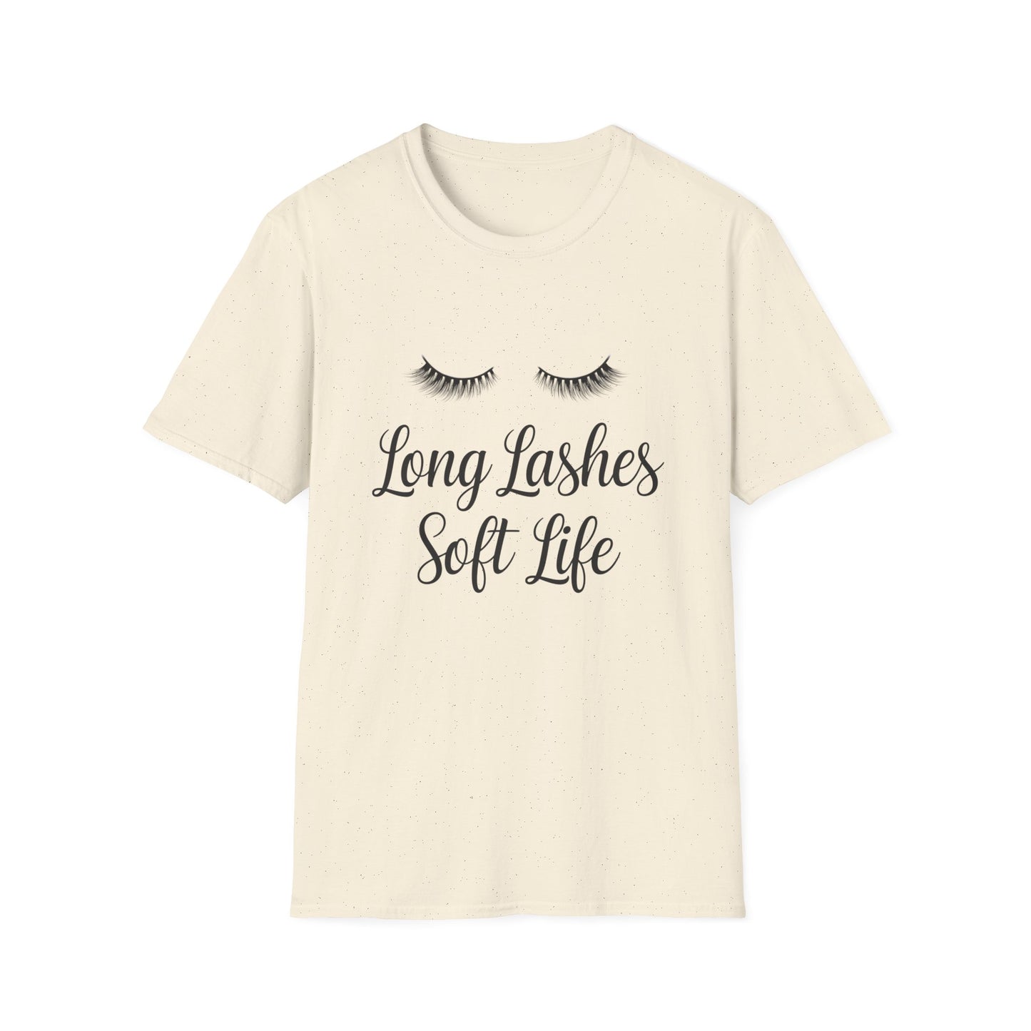 Long Lashes Soft Life T-Shirt - Chic False Eyelash Beauty Tee for Women | Effortless Glamour & Comfort Fashion
