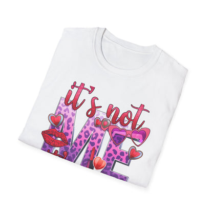 Sassy 'It's Not Me, It's You' T-Shirt | Fierce Glitter Leopard Print Statement Tee for Women | Trendy Self-Love Gift