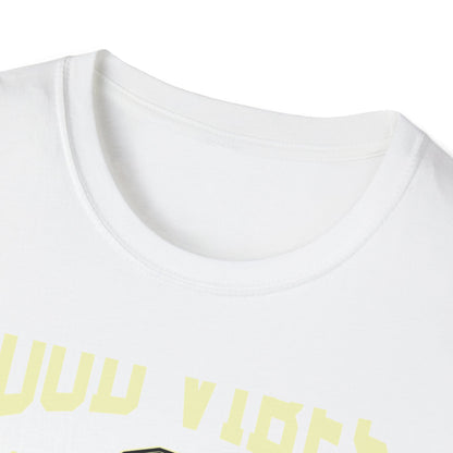 Awesome Retro 80s Music Good Vibes T-Shirt - Vintage Cassette Player & Headphones Tee | Nostalgic Portable Stereo Gift